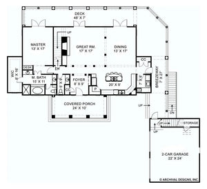 parsall place house plan - archival designs house plans, floor plan
