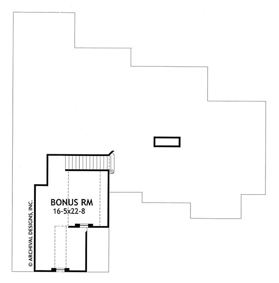 Piccolo Favorevole House Plan - Archival Designs House Plans, floor plan