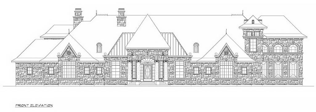 Portmeirion House Plan - Elevation Front