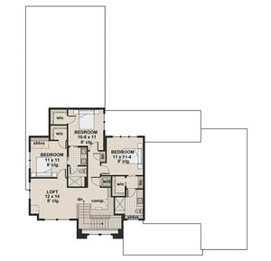 prairie fields house plan - archival designs house plans, floor plan