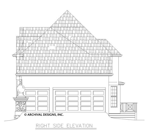 Pressley Place House Plan - Elevation Right