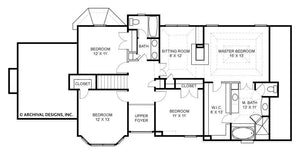 pressley place house plan - archival designs house plans, floor plan
