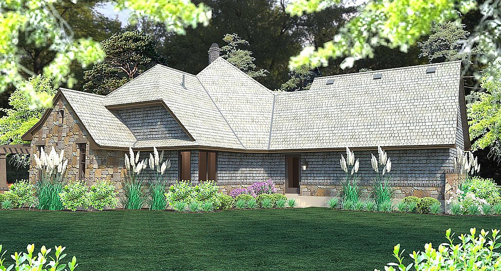 Reconnaissante Cottage House Plan - Left
