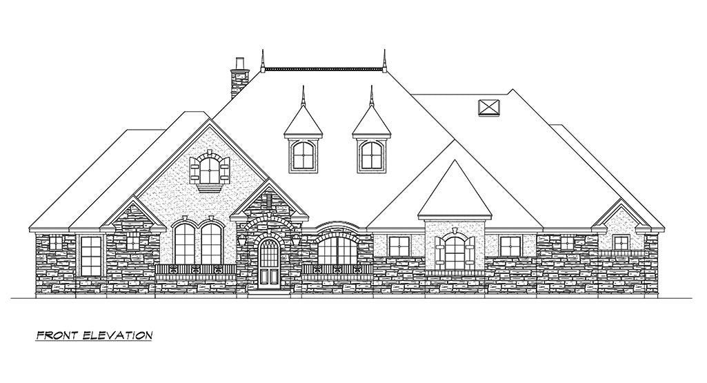Rivenbark House Plan - Elevation Front