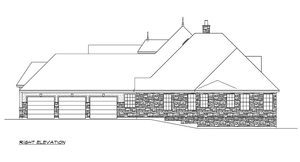 Rivenbark House Plan - Elevation Right