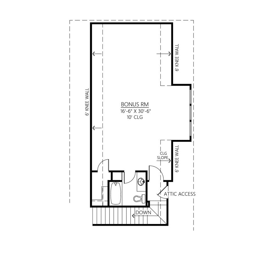 Rock Creek House Plan Floor Plan - Second
