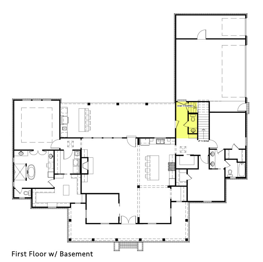 Rosewood House - Basement Floor Plan