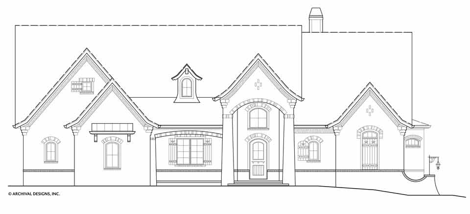 Rosie Ranch House Plans - Elevation Front