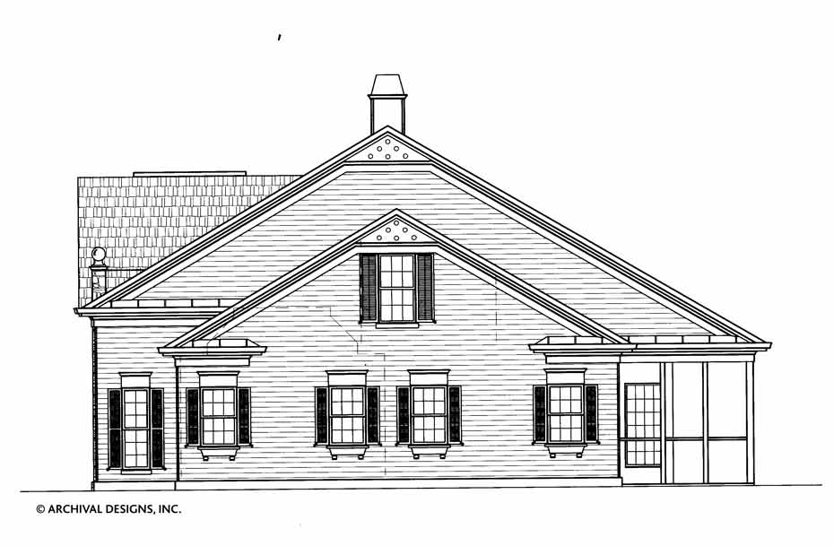 Roslyn House Plan -Elevation Right