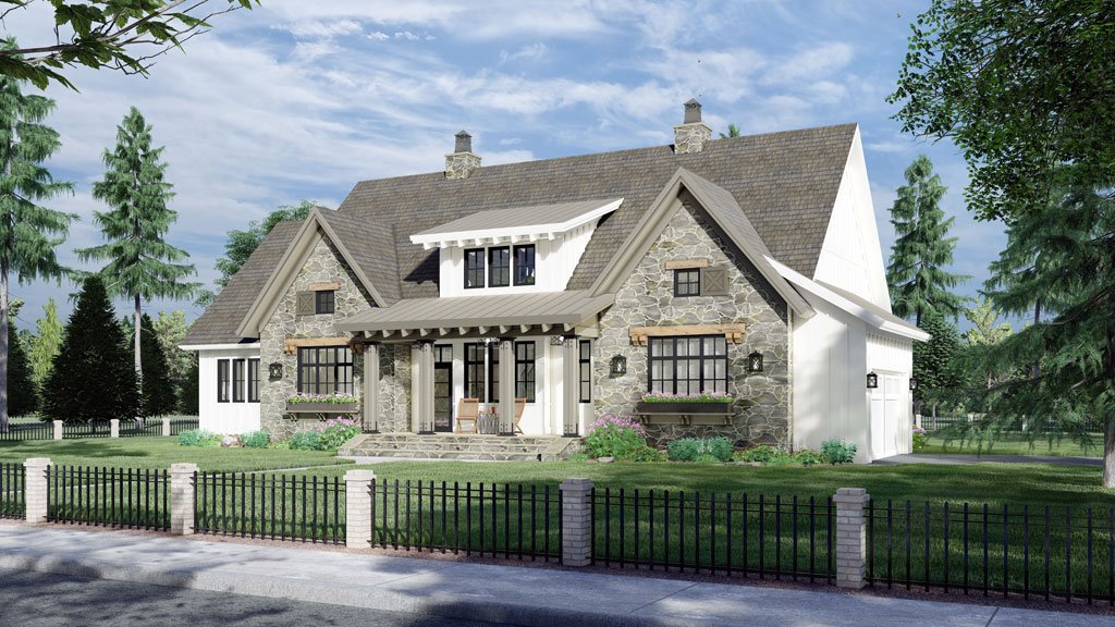 Royal Oaks House Plan - Front Side