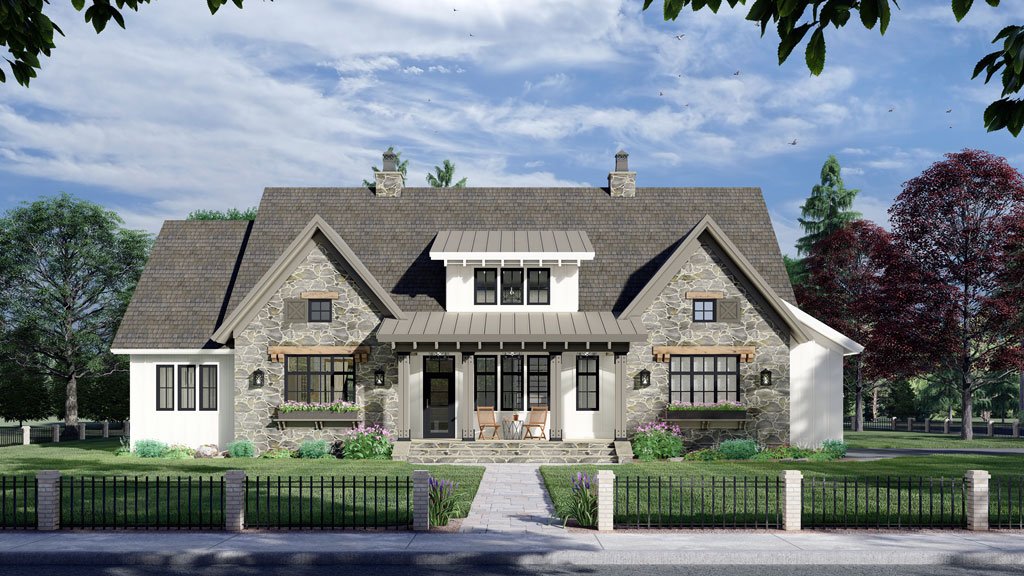 Royal Oaks House Plan - Front Straight