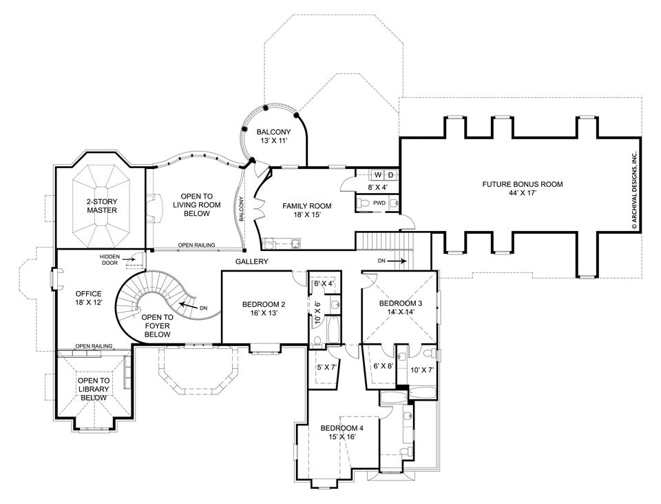Saint Augustine second Floor Plan