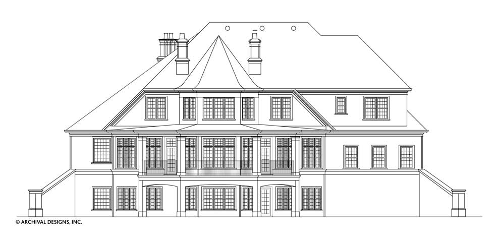 Salem House Plan - Elevation Rear