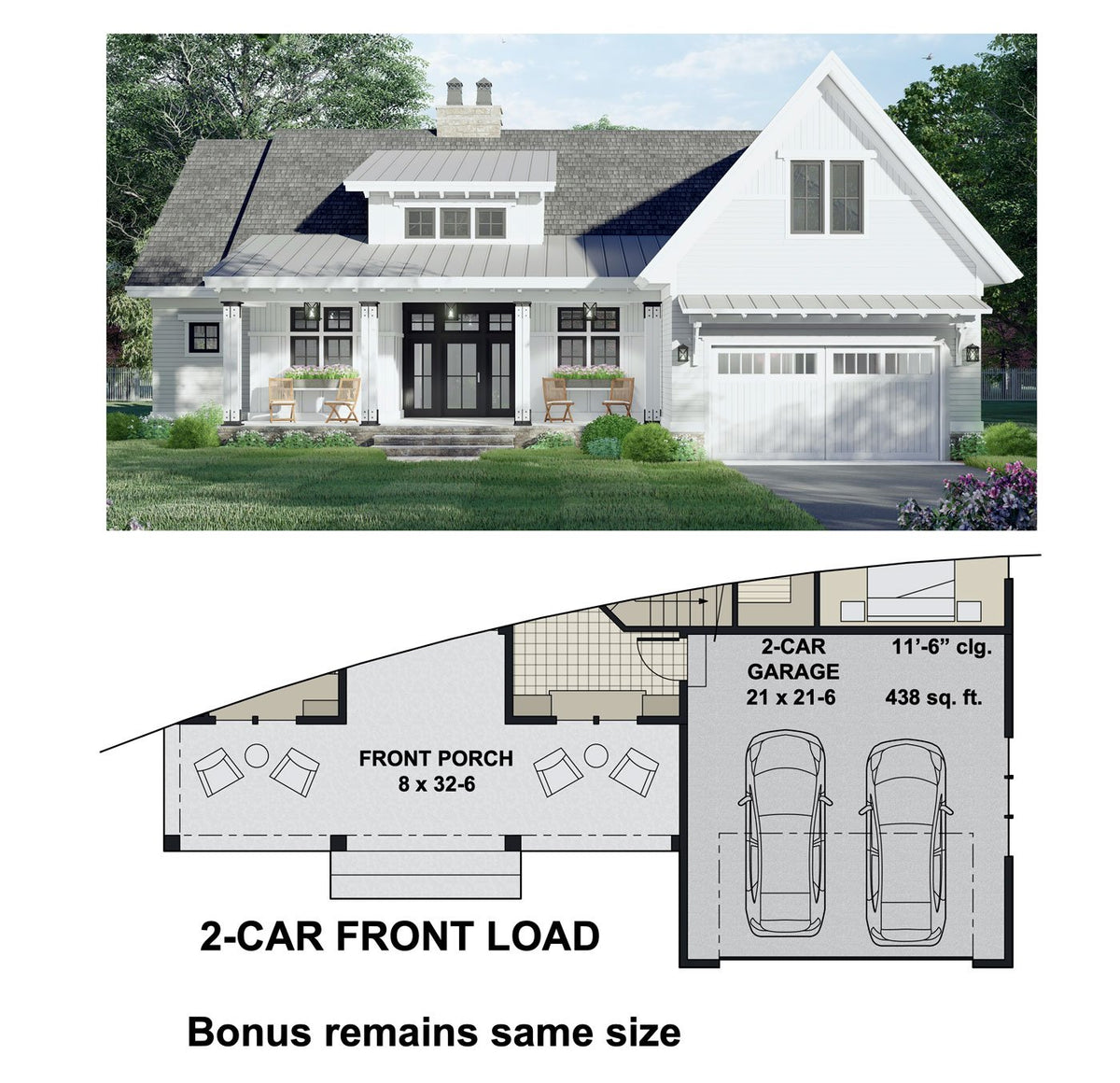 Shadow Brook House Plan-Front Load Garage