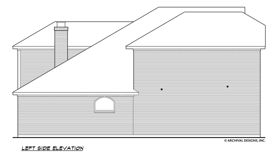 Shoals House Plan - Elevation Left