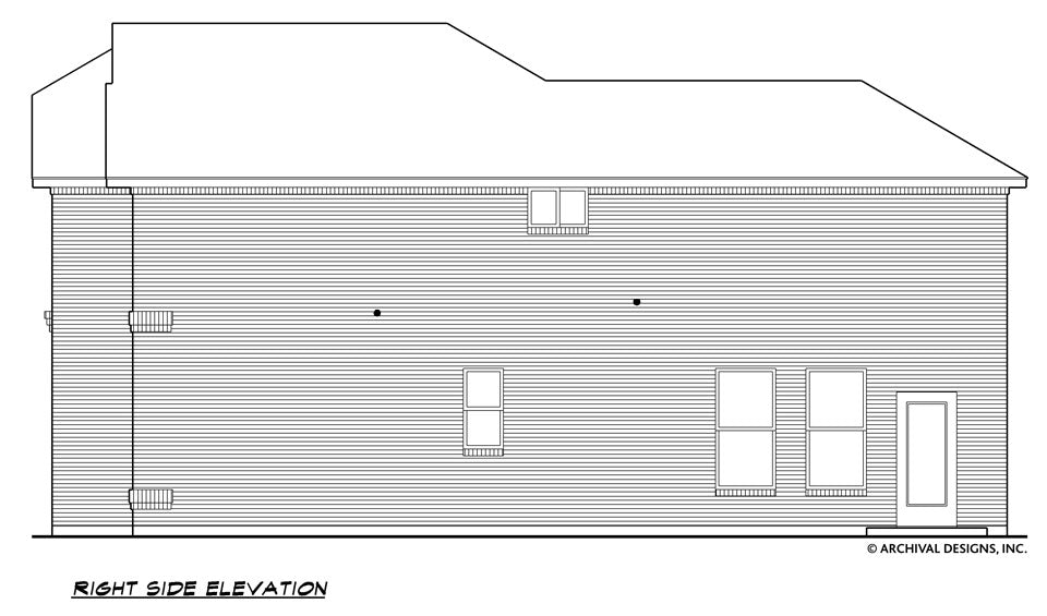Shoals House Plan - Elevation Right