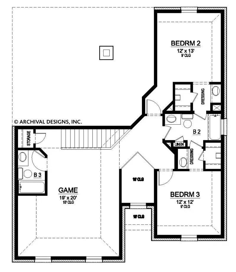 Shoals House Plan - Archival Designs House Plans, floor plan