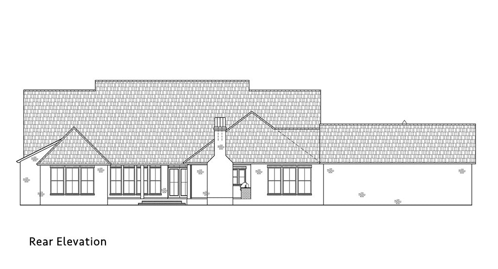 St Andrews House Plan-Elevation Rear
