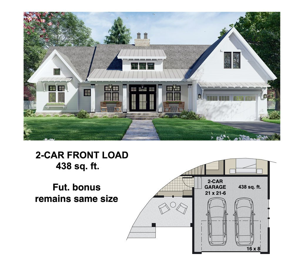 St. Martin House Plan - 2 Car Front Load