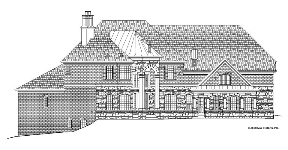 Stone Ridge House Plan - Elevation Front