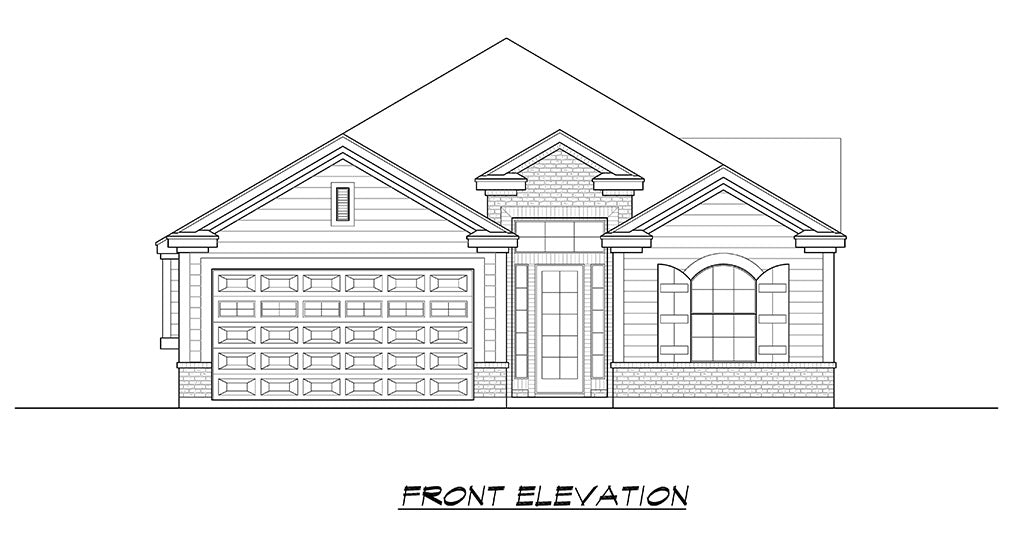 Tallahassee House Plan - Elevation Front