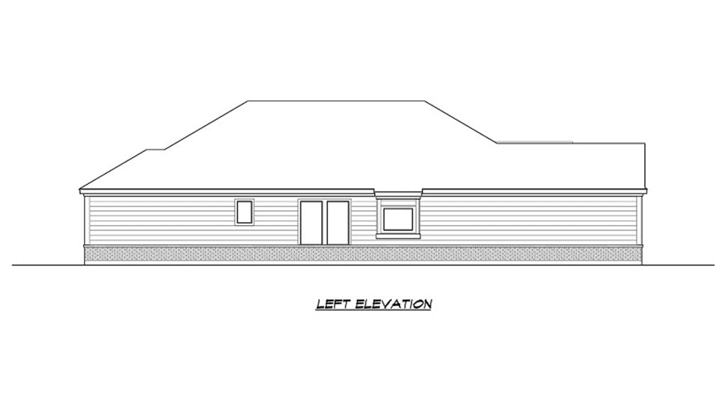 Tallahassee House Plan - Elevation Left