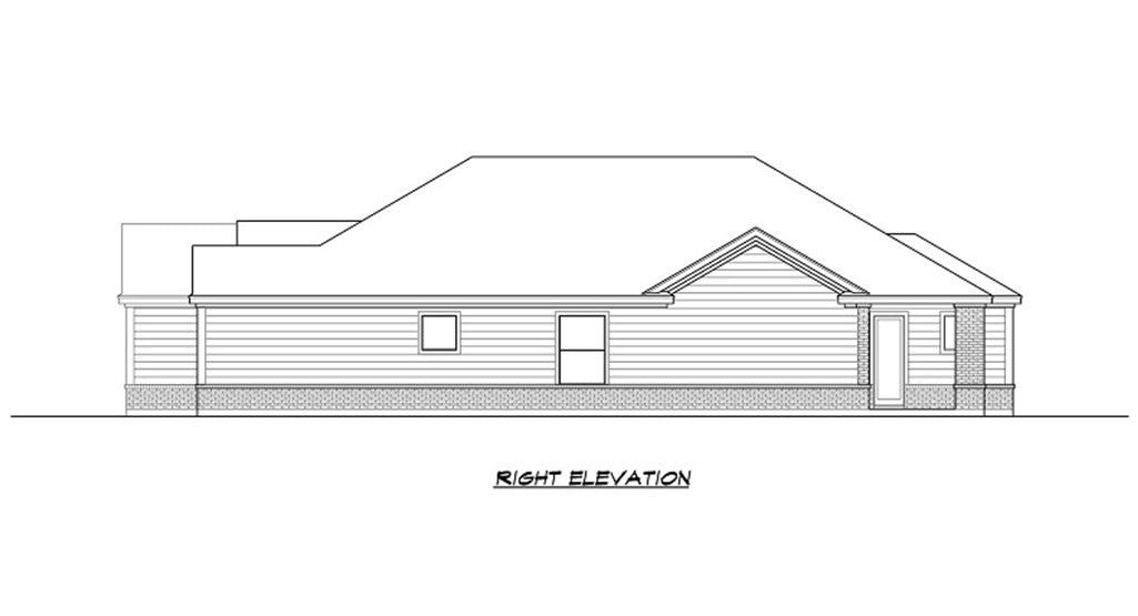 Tallahassee House Plan - Elevation Right