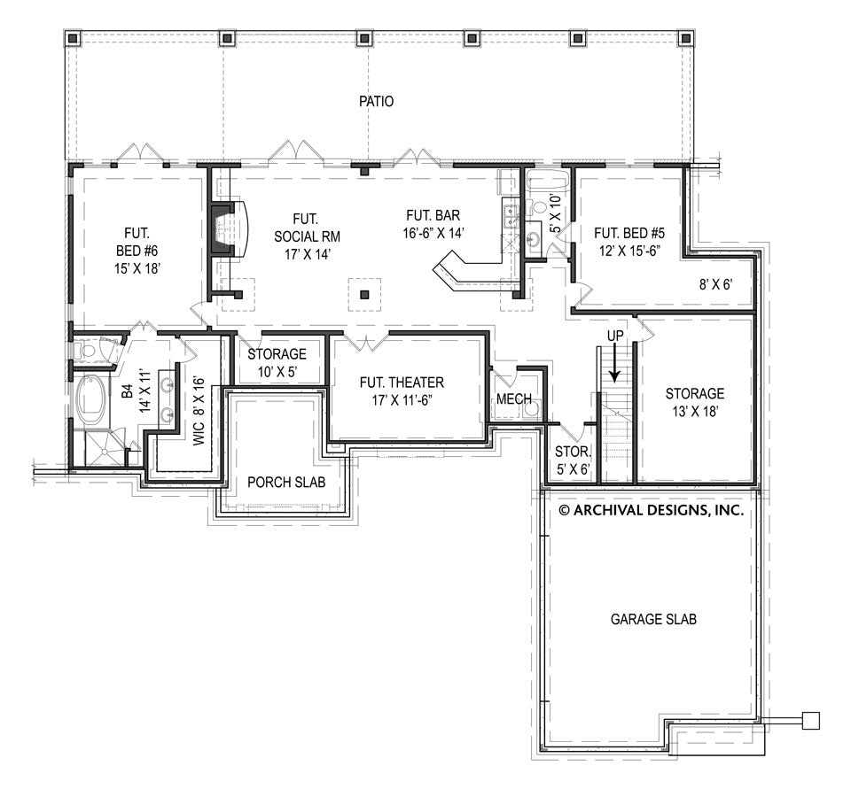 Tilly House Plan House - Basement Floor Plan