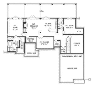 tilly house plan - archival designs house plans, floor plan