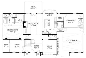 trumbauer house plan - archival designs house plans, floor plan