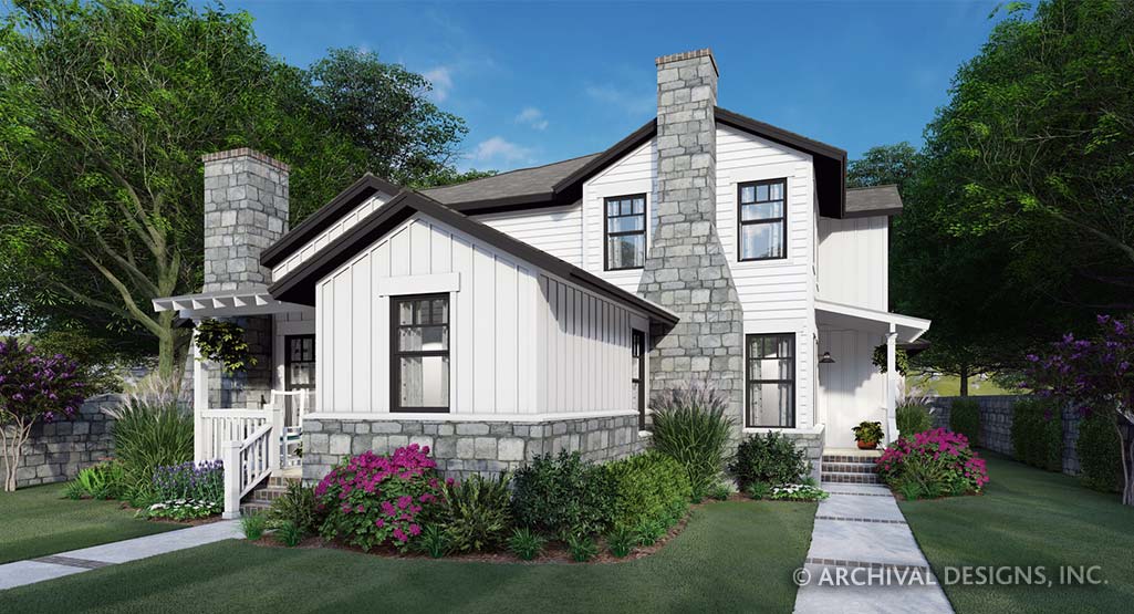 Twin Creek Cottage House Plan Front 