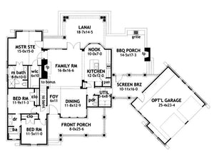 vida de la confianza house plan - archival designs house plans, floor plan
