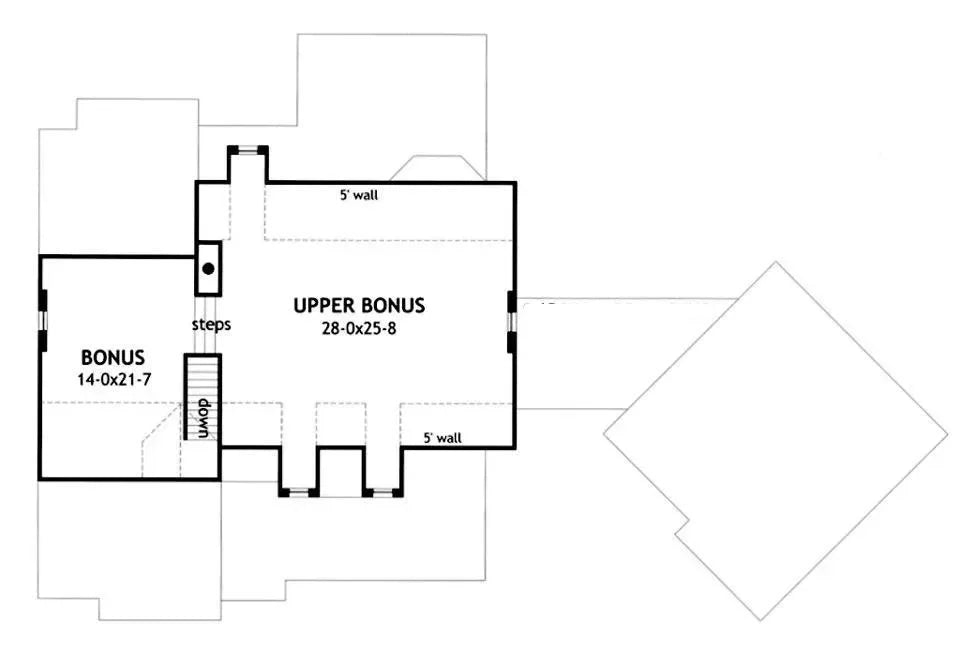 Vida de la Confianza House Plan - Archival Designs House Plans, floor plan