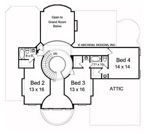 vienna house plan - archival designs house plans, floor plan