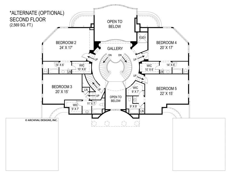 Villa Capri House Plan - Archival Designs House Plans, floor plan