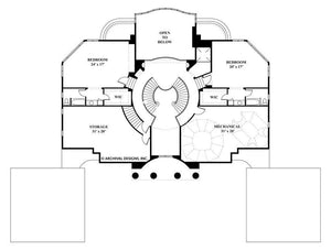 villa capri house plan - archival designs house plans, floor plan