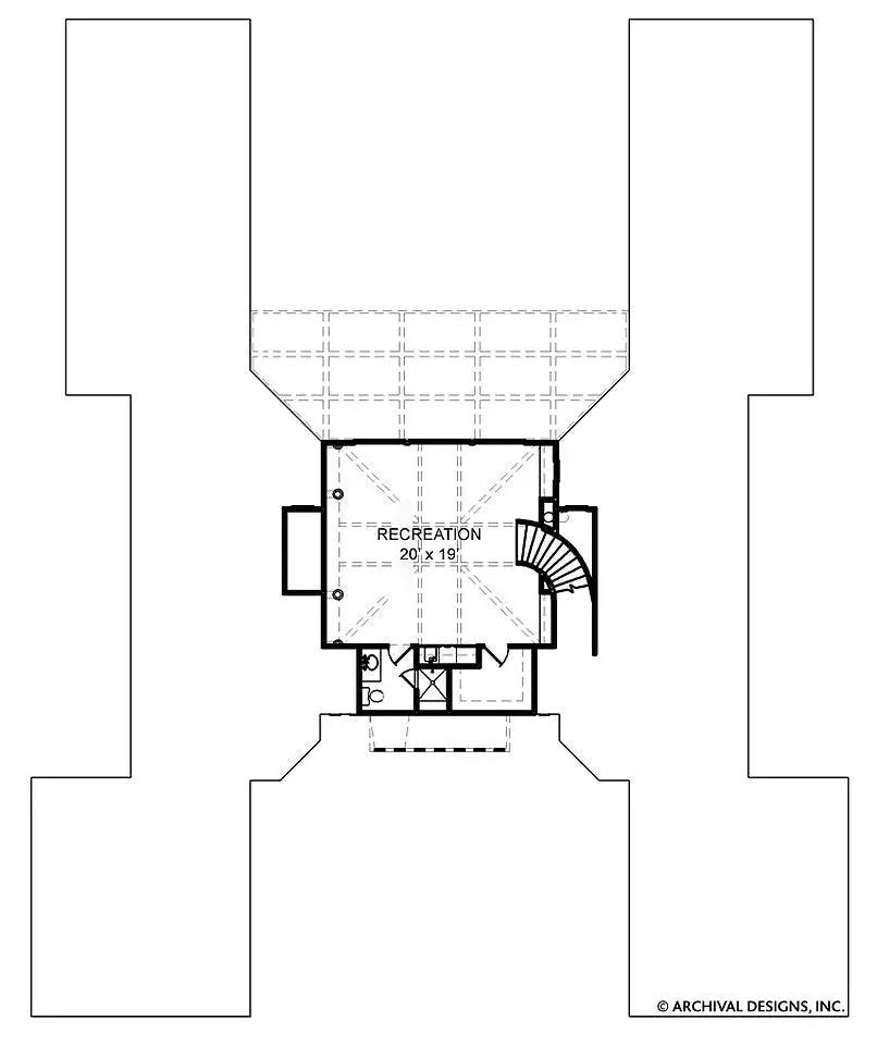 Villa De Saye House Plan - Archival Designs House Plans, floor plan