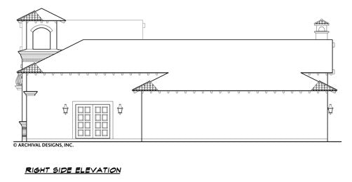 Villa Di Vino House Plan - Elevation Right