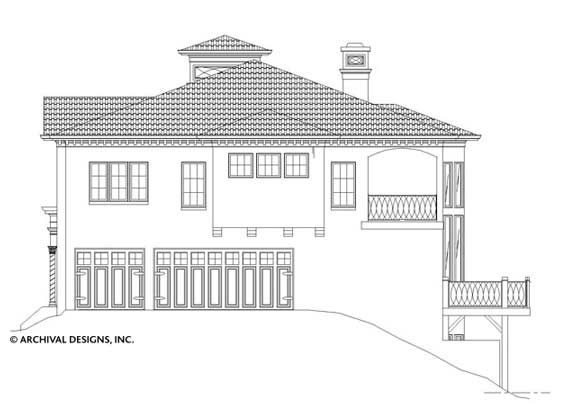 Villa Royale House Plan - Elevation Right
