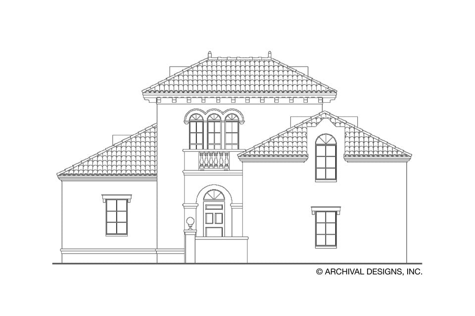 Villoresi House Plan House Plan - Front Elevation