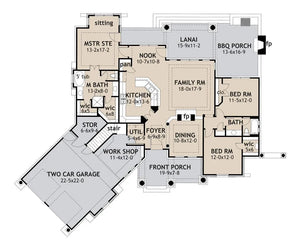 vita encantata house plan - archival designs house plans, floor plan