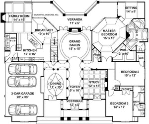 waterford house plan - archival designs house plans, floor plan