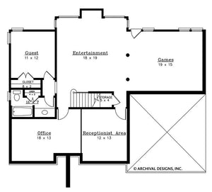 wesley house plan - archival designs house plans, floor plan