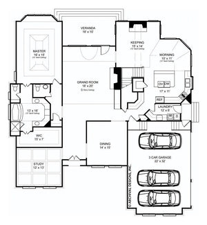 westdrake house plan - archival designs house plans, floor plan
