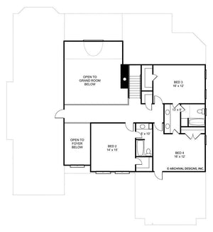 westdrake house plan - archival designs house plans, floor plan