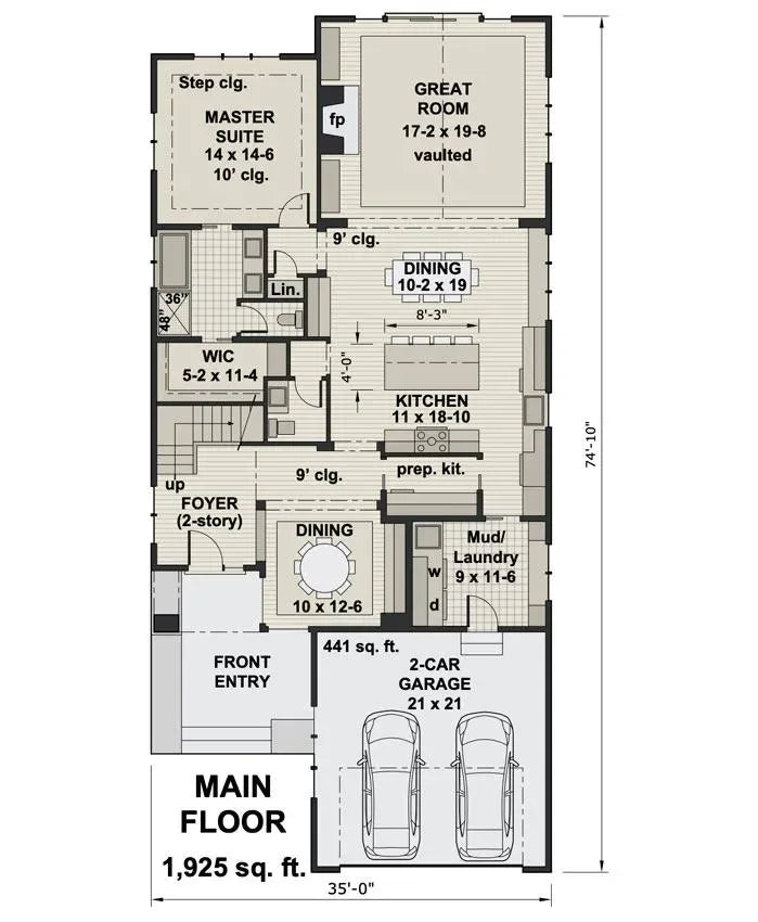 Morning Star Farm House Plan - Archival Designs House Plans, floor plan