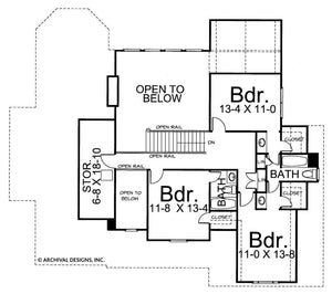 wheeldon house plan - archival designs house plans, floor plan