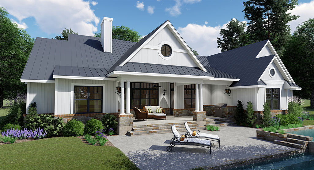 Willow Creek House Plan -Rear