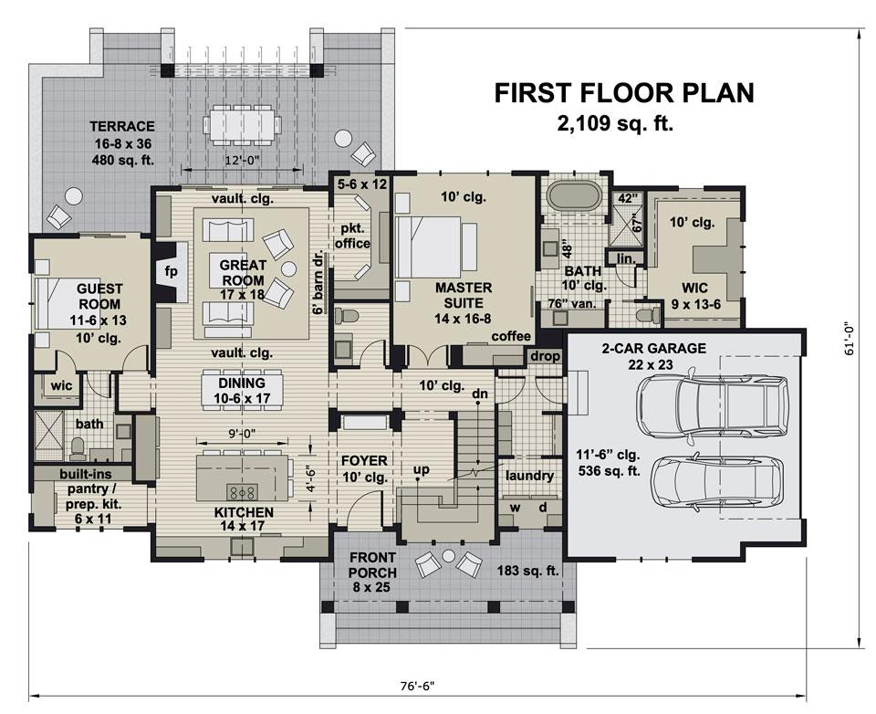 Royal Oaks First Floor Plan