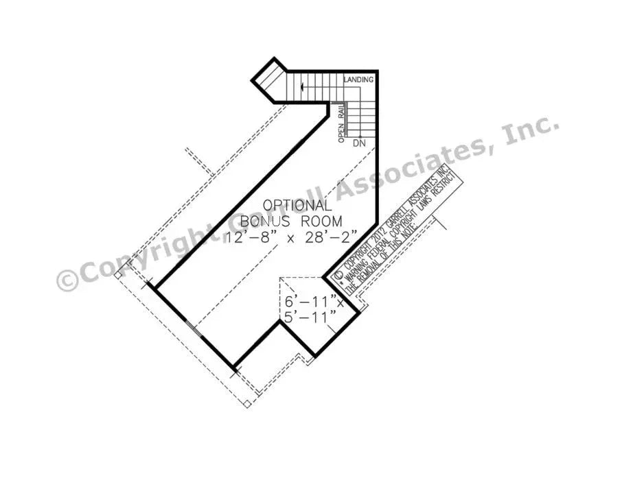 Westbrooks Cottage II-Hip floor plan